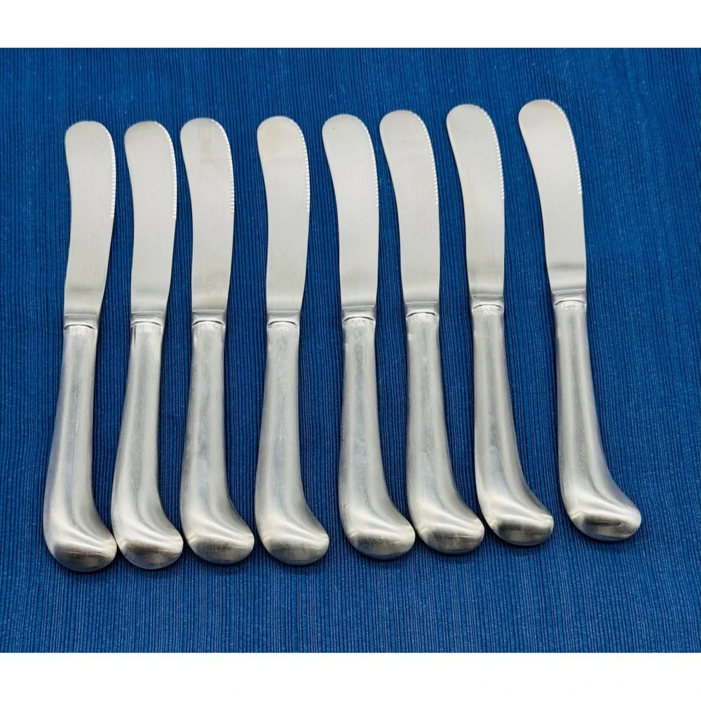 Towle Supreme Cutlery Liberty Bell Dinner Knife Pistol Stainless Japan Set of 8